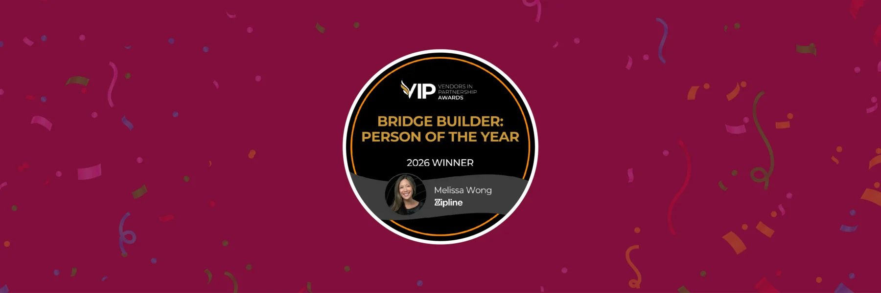 A close up of a badge.